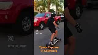 Tynee explorer all terrain electric skateboard in California #electricskateboard #tyneeboard #eskate