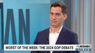Comedian does impressions of Trump mugshot, McConnell, DeSantis, Ramaswamy on MSNBC | Matt Friend