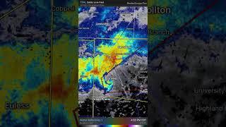 CLOSE RANGE Tornadic Circulation Viewed From the TDAL radar #txwx #tornadowarning