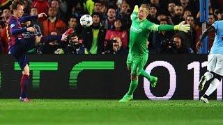 Jo Hart All Great Save vs Barcelona 18-03-2015 ~ Jo Hart Man of The Match UEFA 2015