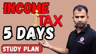 HOW TO STUDY IN 5 DAYS INCOME TAX FOR BCOM DU