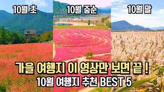 놓치면 후회할 10월 국내 여행 가을 추천 명소 BEST 5