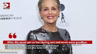 Sharon Stone is comfortable with the changes that occur with ageing