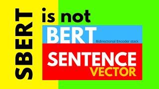 SBERT (Sentence Transformers) is not BERT Sentence Embedding: Intro & Tutorial (#sbert  Ep 37)