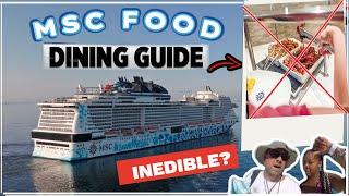 Is the FOOD on MSC Cruises as BAD As They Say? We gave it a try...