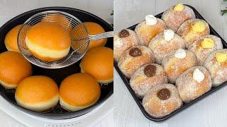 How To Make The Best Trending Milky Doughnuts + 3 Filling Recipe