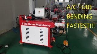 STM Saint Machinery fastest tube bending machine for AC copper tube parts, capillary