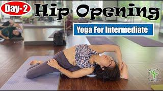 Day-2 Hip Opening - Yoga For Intermediate Peoples || Yoga With Sandeep || Vietnam