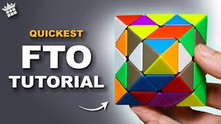 QUICKEST FTO TUTORIAL | How to solve the Face-Turning Octahedron