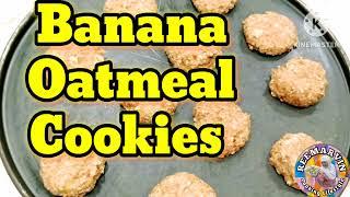 3 Ingredients Banana Oatmeal Cookies #food#healthy#oats#Reemarvincookinglifestyles