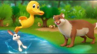 बातूनी खरगोश और ऊदबिलाव - Chatty Rabbit and Beaver Story in Hindi Kahaniya Moral Stories | JOJO TV