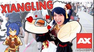 Xiangling Feeds Anime Expo 2022 ft. Lucky Lai | Genshin Impact