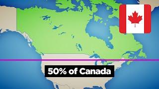 Why 50% of Canadians Live South of This Line