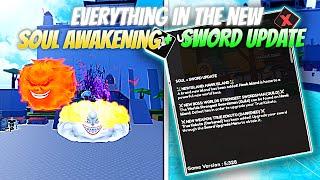 EVERYTHING IN THE NEW SOUL AWAKENING + SWORD UPDATE (One Fruit Simulator)