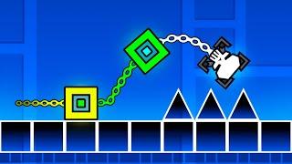 МЫ ПРОШЛИ Geometry Dash со СМЕРТЕЛЬНОЙ СВЯЗЬЮ!