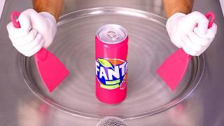 Insane Ice Cream Rolls with Fanta Dragon Fruit & Mango (ASMR)