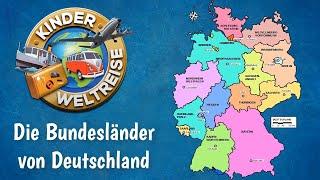 Die Bundesländer von Deutschland  - einfach erklärt, als Übersicht, zum Üben und Lernen. Erdkunde!