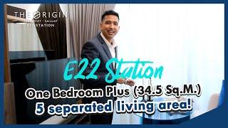 The Origin Sukhumvit - Sailuat E22 Station | Introduction of One Bedroom Plus (34.5 Sq.M.)