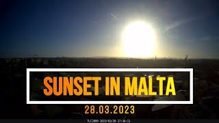 Sunset in Malta: Daily Time Lapse Challenge 28.03.2023