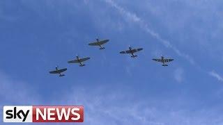 Battle Of Britain Flypast Over Buckingham Palace