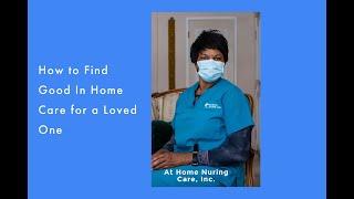 Finding Good In Home Care