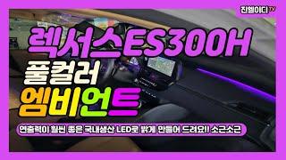 렉서스 ES300H 엠비언트 이런 연출력 보신적 있나요?! 풀컬러로 완벽하게!!!