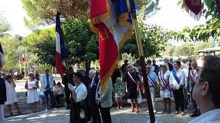 Hymne de la Résistance stèle 1ère DFL 15 08 2017