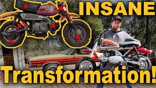 Abandoned Mini Bike Gets INSANE Makeover!