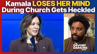 Kamala LOSES HER MIND Gets HECKLED during Church Speech