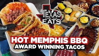 Texas Eats: Hot shrimp and grits, Memphis BBQ, West Coast pizza & award-winning tacos