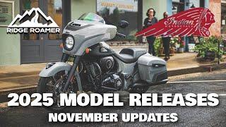 2025 Indian Motorcycle Release November Update - New Scout Sixty, Roadmaster Elite, and New Colors