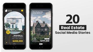 20 Instagram Stories for Real Estate - After Effects Template