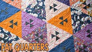 UFO Sighting | Fat Quarter Quilt Pattern | 60-Degree Triangles and Diamonds