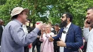 White Supermacist  Go to your Country And Sl@ps Smile2Jannah! Speakers Corner Sam Dawah