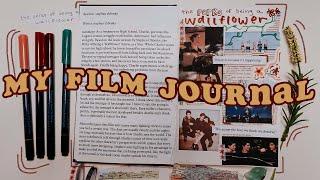 HOW I MADE MY FILM JOURNAL | JOURNAL WITH ME | THE PERKS OF BEING A WALLFLOWER MOVIE REVIEW