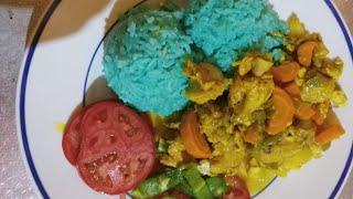 @Garf Adventure Cook Blue Rice & Curry Chicken For Sunday Dinner