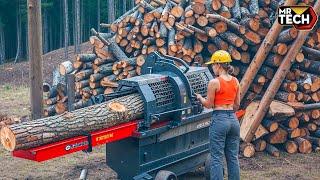 80 Mind-Blowing Firewood Processing Machines in Action! | Homemade Modern Chainsaw Machines #30