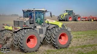 CLAAS BIG GIANTS ! 2x NEW Claas Xerion 12.590 Tractors. Bodenbearbeitung & Düngung 2024 / JVM Farms