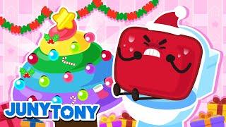 Marshmallows’ Colorful Christmas Poo |  Rainbow Poo Poo Song | Kids Holiday Songs | JunyTony