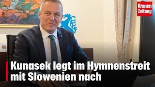 Kunasek legt im Hymnenstreit mit Slowenien nach | krone.tv NEWS