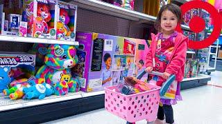 Target Shopping in a TINY (pink) Shopping CART!!