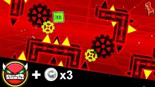 Geometry Dash | Nine Circles by Zobros (Hard Demon + 3 Coins)