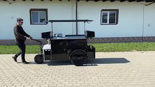 Food Cart with Electric Motor & Wheels - BizzOnWheels