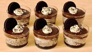 NO BAKE Oreo Dessert Cups | NO EGG | NO SUGAR | Easy Dessert Recipe