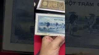 Tờ tiền 100đ vàng xưa Đông Dương