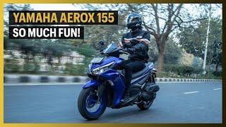 Yamaha Aerox 155 Review | Coolest scooter in India? | Express Drives