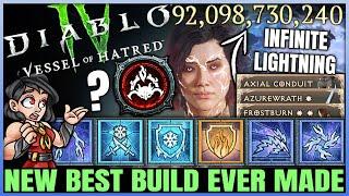 Diablo 4 - New Best Meta INFINITE DPS Sorcerer Build Found - S6 OP Frost Fire Chain Lightning Guide!