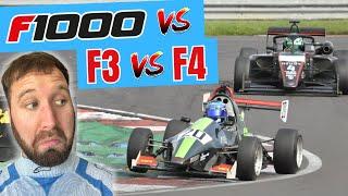 F1000 vs F3 vs F4 | Testing at Donnington Park