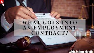 [L202] WHAT GOES INTO AN EMPLOYMENT CONTRACT? | SOUTH AFRICA LAW