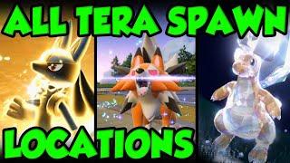 BEST OVERWORLD TERA POKEMON SPAWN GUIDE - ALL TERA POKEMON LOCATIONS In Pokemon Scarlet and Violet!